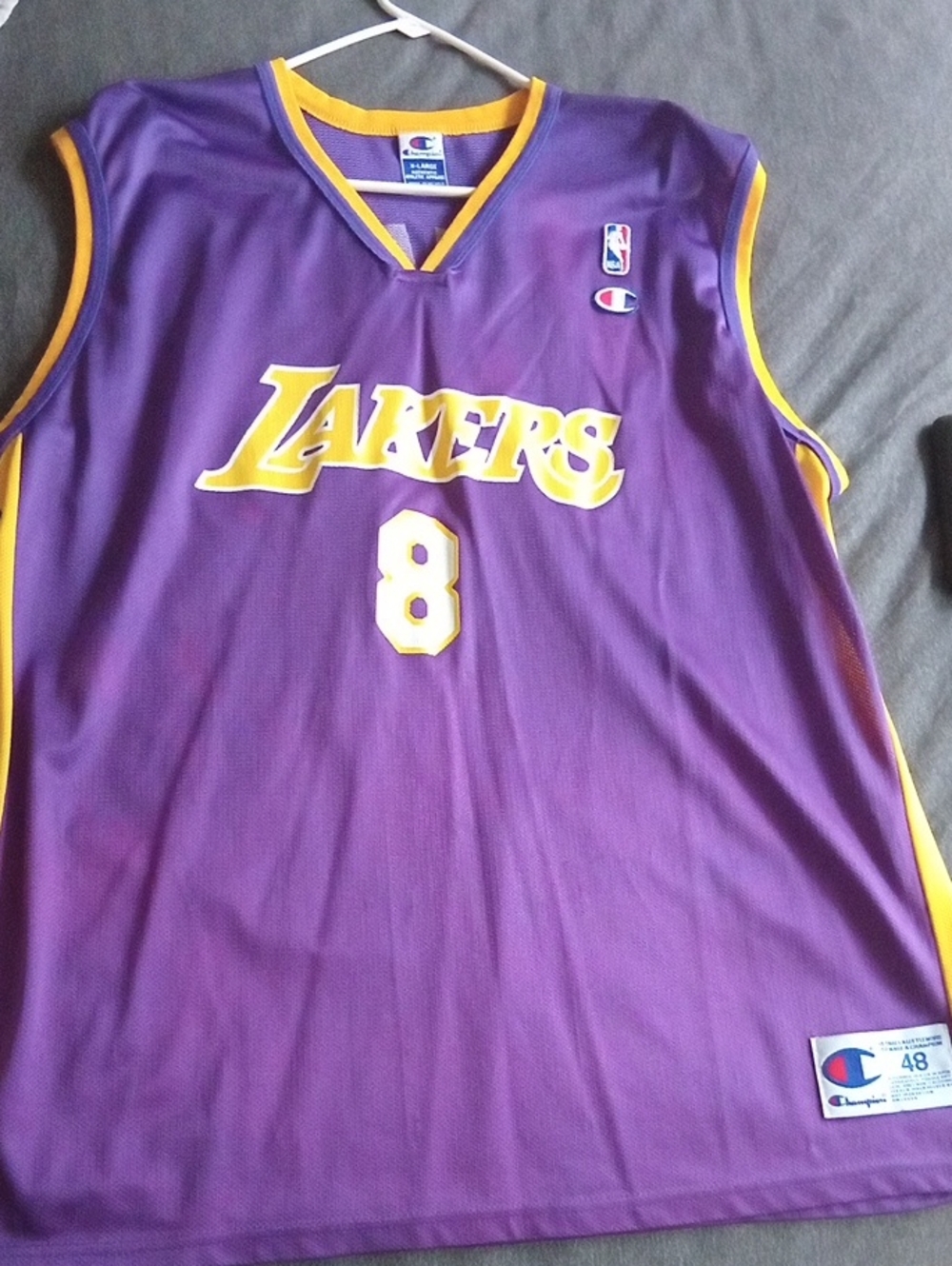 Champion Purple & Gold Lakers #8 Basketball Jersey